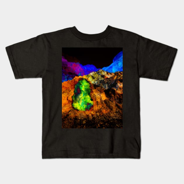 Dream in Milos Saturated Kids T-Shirt by spacedivers